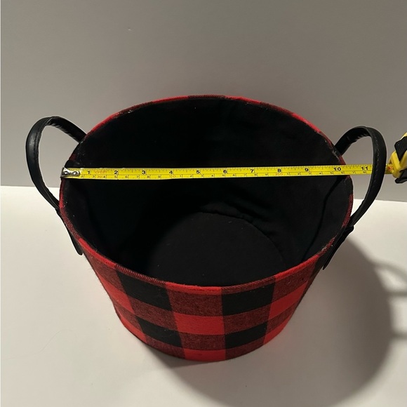 Buffalo Plaid Storage Basket with Handles - Picture 7 of 7